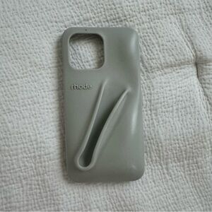 RHODE Gray Silicone Phone Case